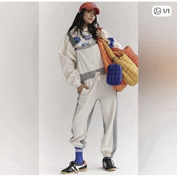 Free People Pants - Free People Movement Making It Athleisure Overalls Women's XS Heather Grey